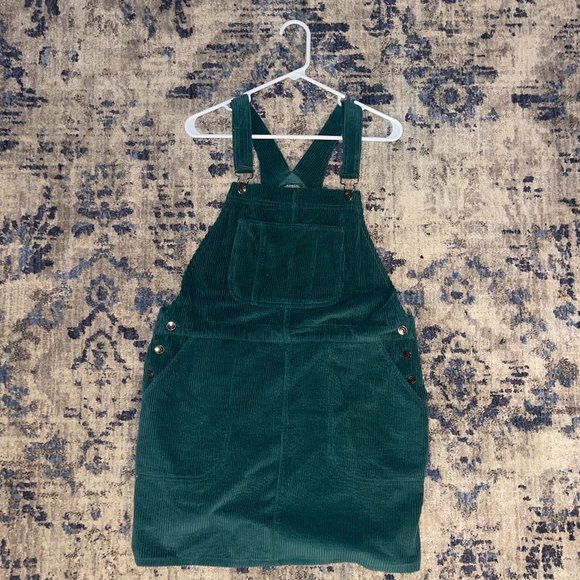wild fable | Dresses | Emerald Green Corduroy Overall Dress | Poshmark